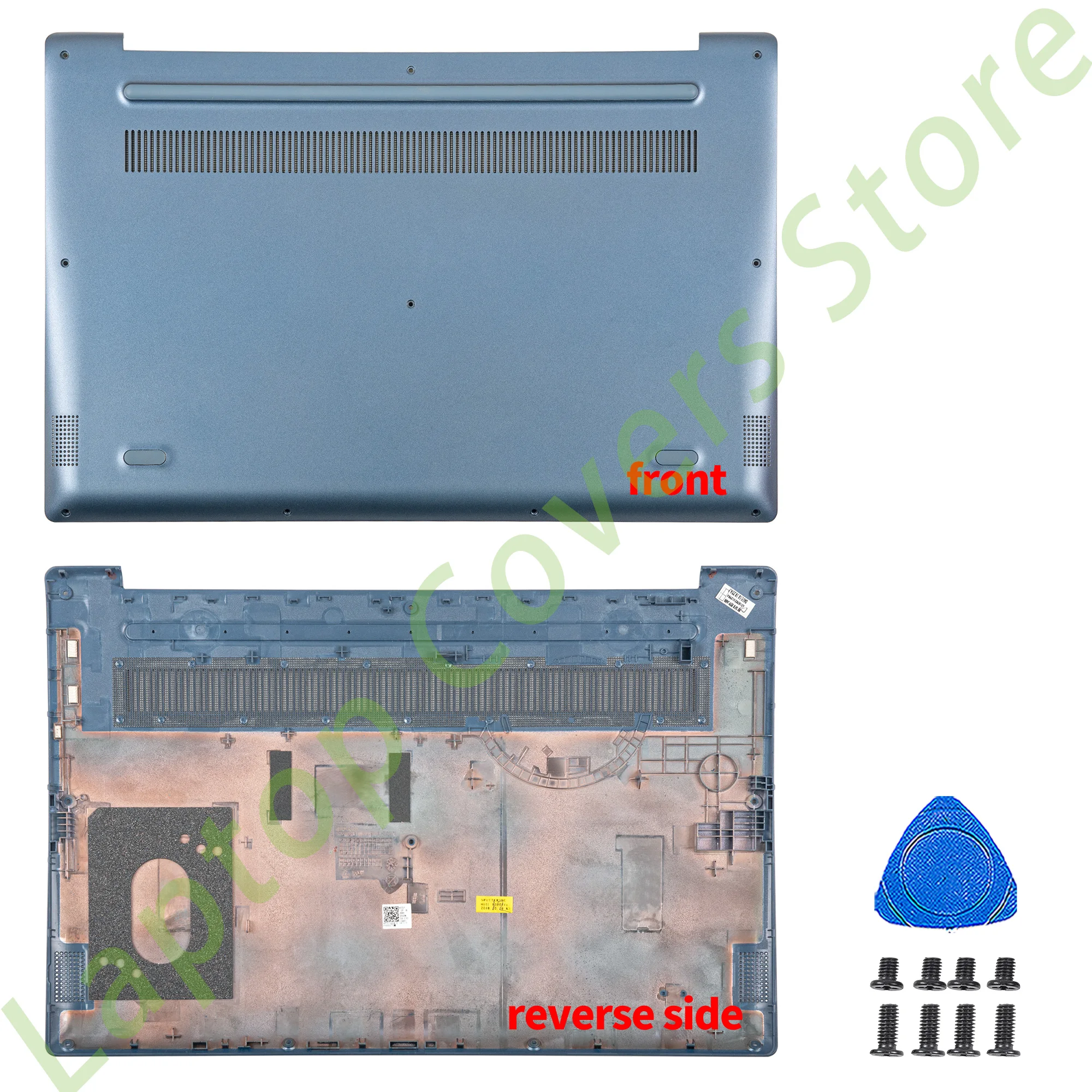 Ideapad 330s-15 용 커버 330S-15IKB 330S-15AST 330S-15ARR LCD 뒷면 커버 베젤 하단 케이스 경첩 15.6 인치 파란색 금속 커버
