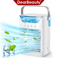 Climatiseur portable 3-en-1 : mini ventilateur, refroidisseur et humidificateur avec réservoir d'eau de 700 ml à remplissage par le haut et veilleuse 7 couleurs, minuterie 2/4/6 heures 1