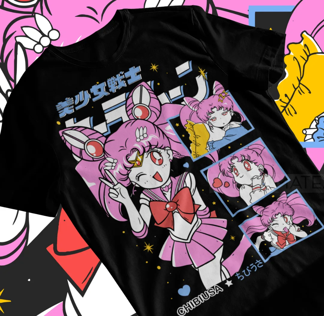 

Chibiusa Tsukino T-Shirt 90s Anime Manga Girl Shirt Soft Tee