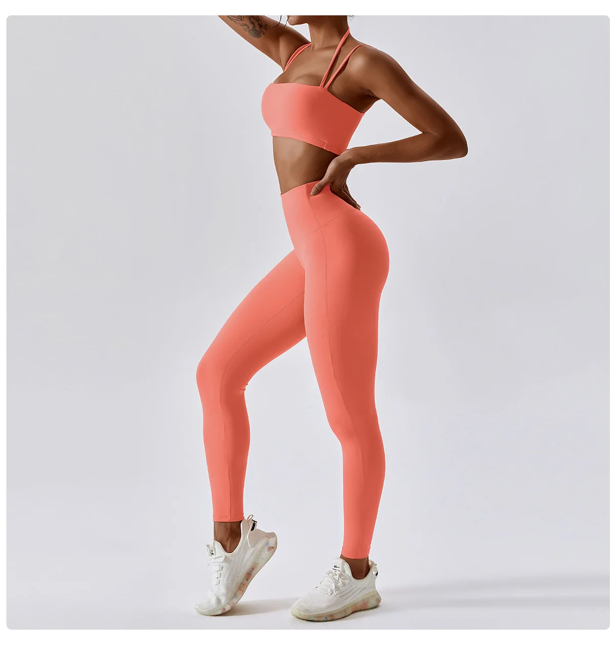 Yoga Clothing Sets Athletic Wear Women High Waist Leggings And Top Two Piece Set Seamless Gym Tracksuit Fitness Workout Outfits -S0a2b940b9a2b4fac9457c94725f8f7eeb