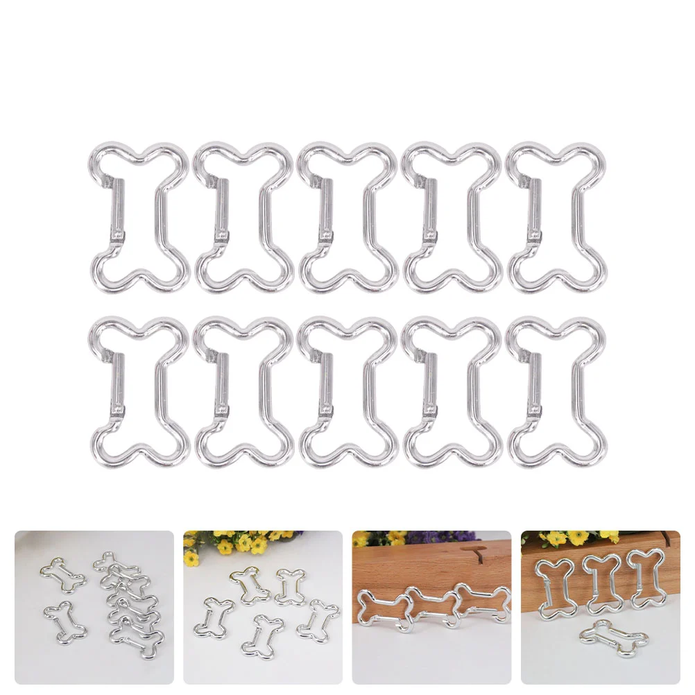 

20Pcs Climbing Button Carabiners Outdoor Camping Multi-functional Buckles