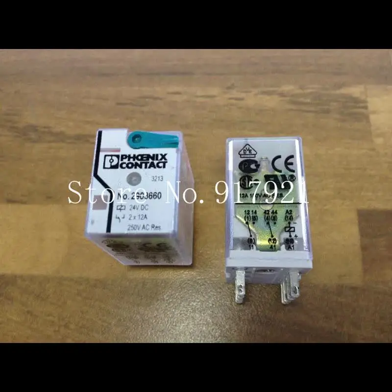 [ZOB] Немецкий КОНТАКТ ФОНИЕНIX Feinikesi 2903660 Реле DC24V 2X6A подлинное оригинальное --5