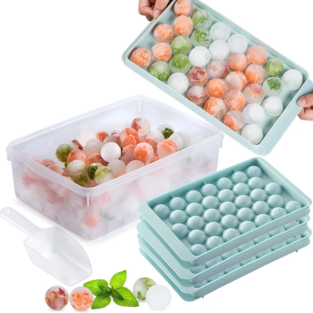 Round Ball Ice Cube Trays, Plastic Ice Cream Moulds