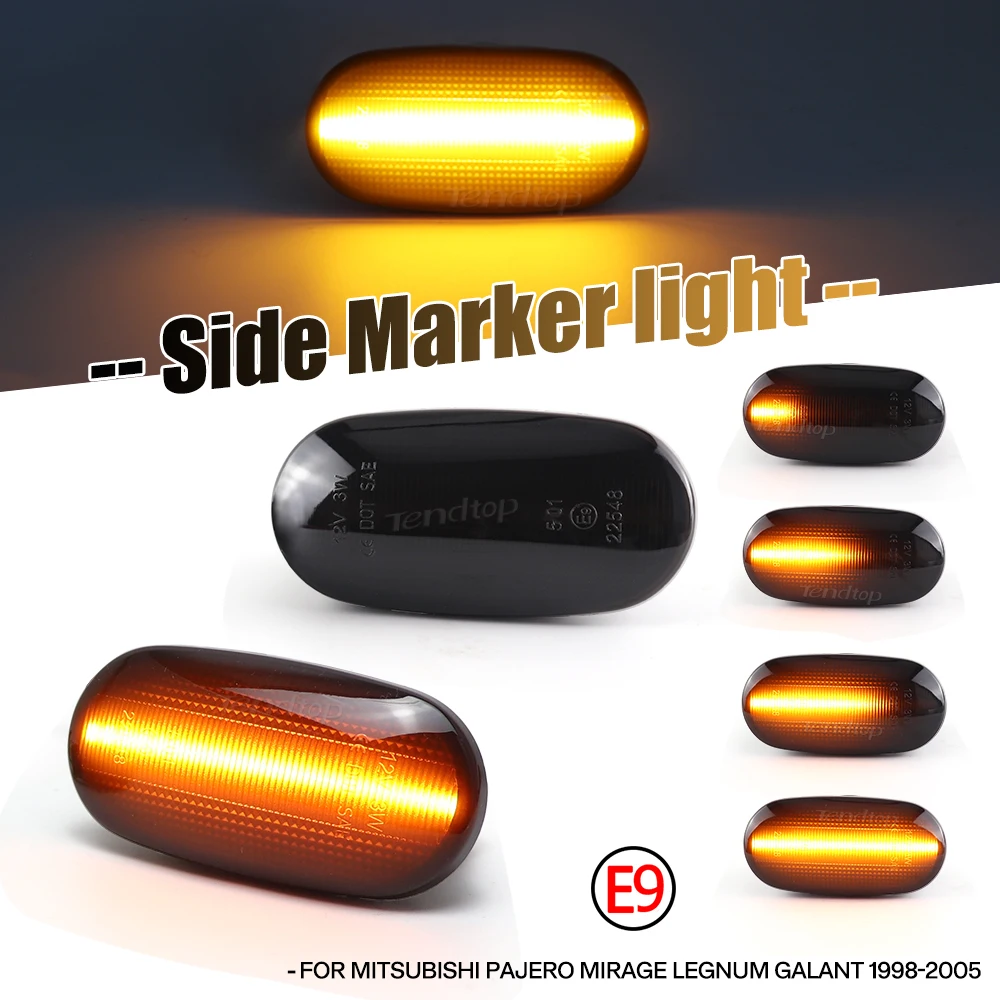 

Turn Signal Light Dynamic Side Wing Fender Lamp Side Marker for Mitsubishi Pajero Mirag Legnum Gelent 1998-2005