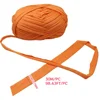 4Pcs 100g/Pc Crochet Knitting Tape T Shirt Thick Cloth Fabric Strip Yarn Craft For Hand Knitting DIY Mat Slipper Basket line 2
