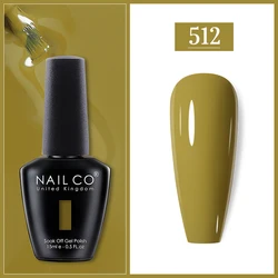 Ultimate 15ml UV Gel Polish Set - Vibrant Colors with Base & Top Coat for Long - Lasting Manicure (512)