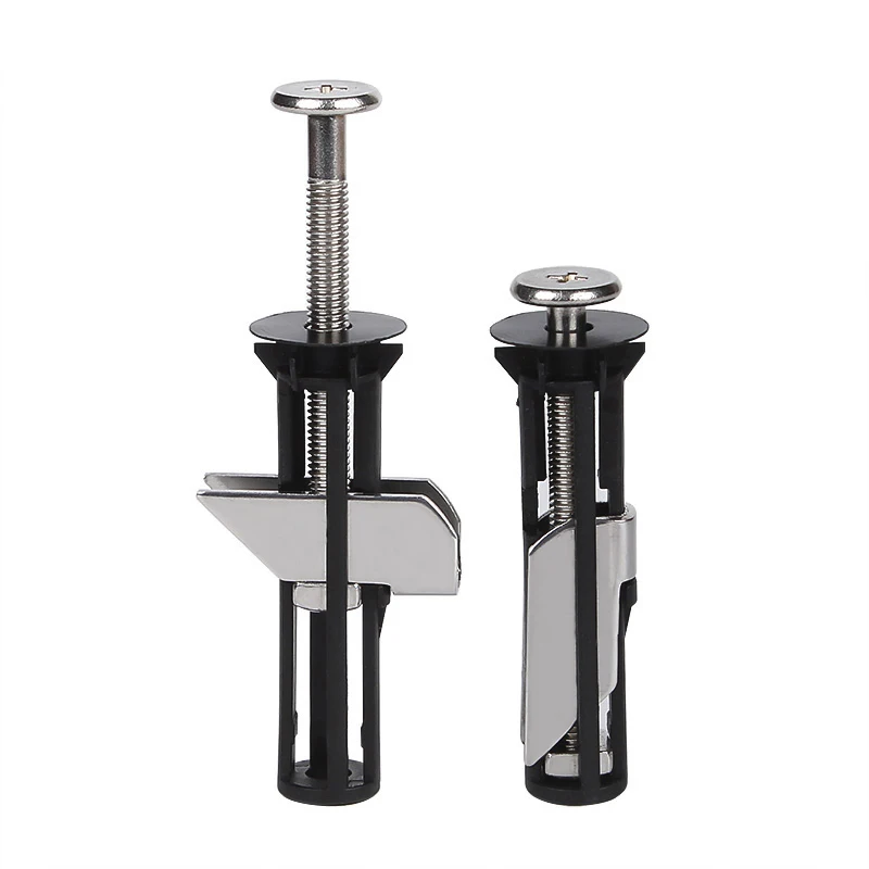 Plumbing Tool Bathroom Hardware Accessories Bathroom Hardware Set 2pcs Toilet Seat Hinge Bolts 304 Stainless Steel Screw PP Nut Fixing Toilet Water Tank Lid Locking Expansion Fitting Replacement