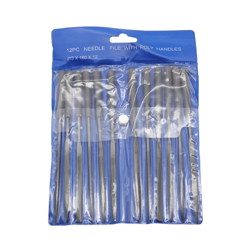 

12Pcs Assorted Mini Diamond Files, Small Jewelers Hand Needle File Set, 160x8mm New Dropship