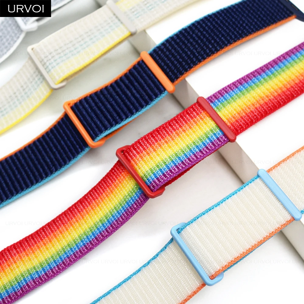 URVOI Premium Nylon Sport Loop Wristband with Hook & Loop Closure