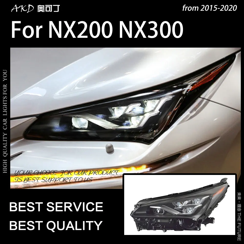 

AKD Car Styling Head Lamp for Lexus NX200T Headlights 2015-2020 NX300H LED Headlight NX200 NX300 DRL Signal Auto Accessories