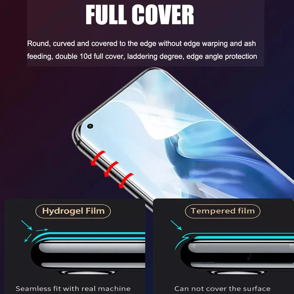 Hydrogel Film For Xiaomi Redmi 11 10A Screen Protector For Redmi Note 9 Pro Max 9S 10 10S 11S 8 7 11 Pro 9A 9C Protective film