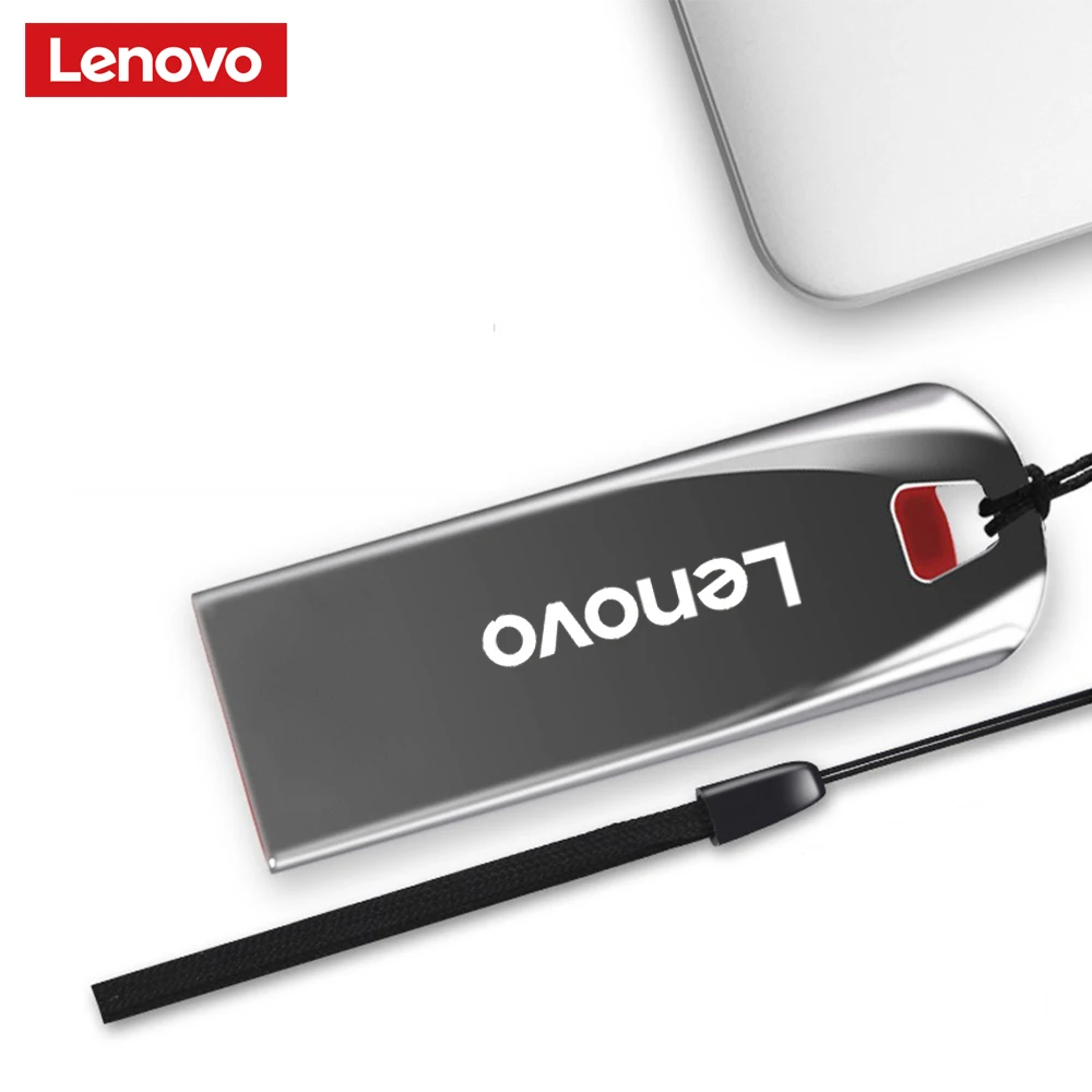 Lenovo-Mini clé USB 3.0 en métal haute vitesse, clé USB portable, mémoire étanche, disque U de stockage, 1 To, 512 Go, 2 To