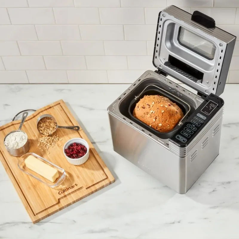 Cuisinart Convection Bread Maker Machine-16 Menu Options, 3 Loaf Sizes up to 2lbs, 3 Crust Colors-Includes Measuring Cup + Spoon