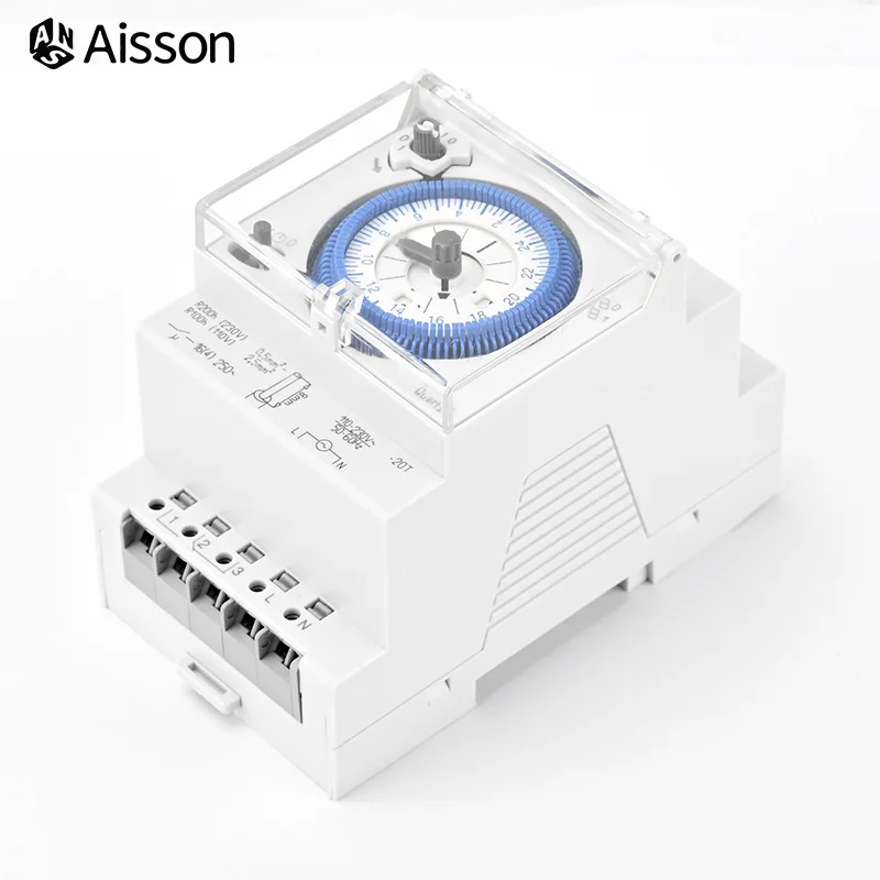 SUL181D Din Rail Mechanical Timer 24 Hour Time Switch Relay Electrical Programmable Timer Switch AC220V 2