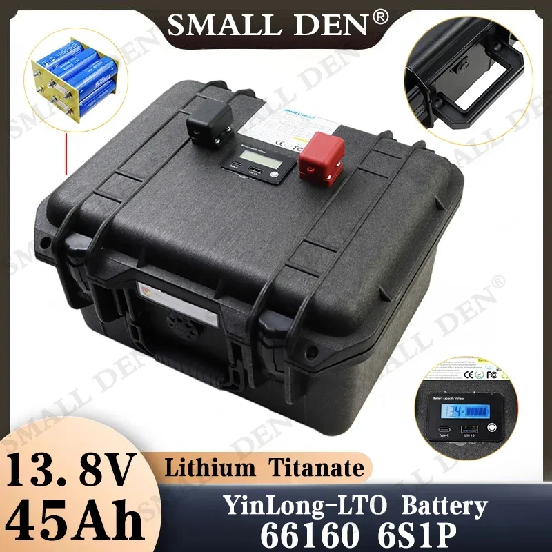 

Оригинальный литий-титанат Yinlong 2,3 В, 12 В, 45 Ач, 66160 лто аккумулятор 20C, 13,8 В, самодельный комплект для электрической лодки с солнечной батареей, автомобильный блок питания