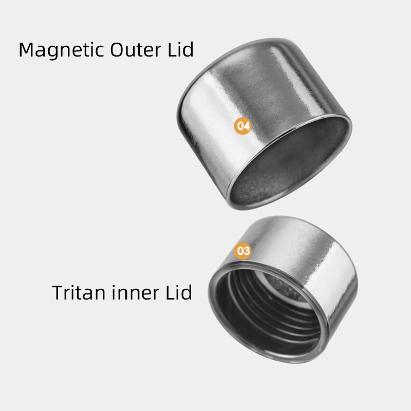 Titanium Thermos Magnetic Lid 430ML 14OZ Thermal Cup Mug Insulated Water Bottle Vacuum Flasks Tumbler Drinkware termo titanio view 6