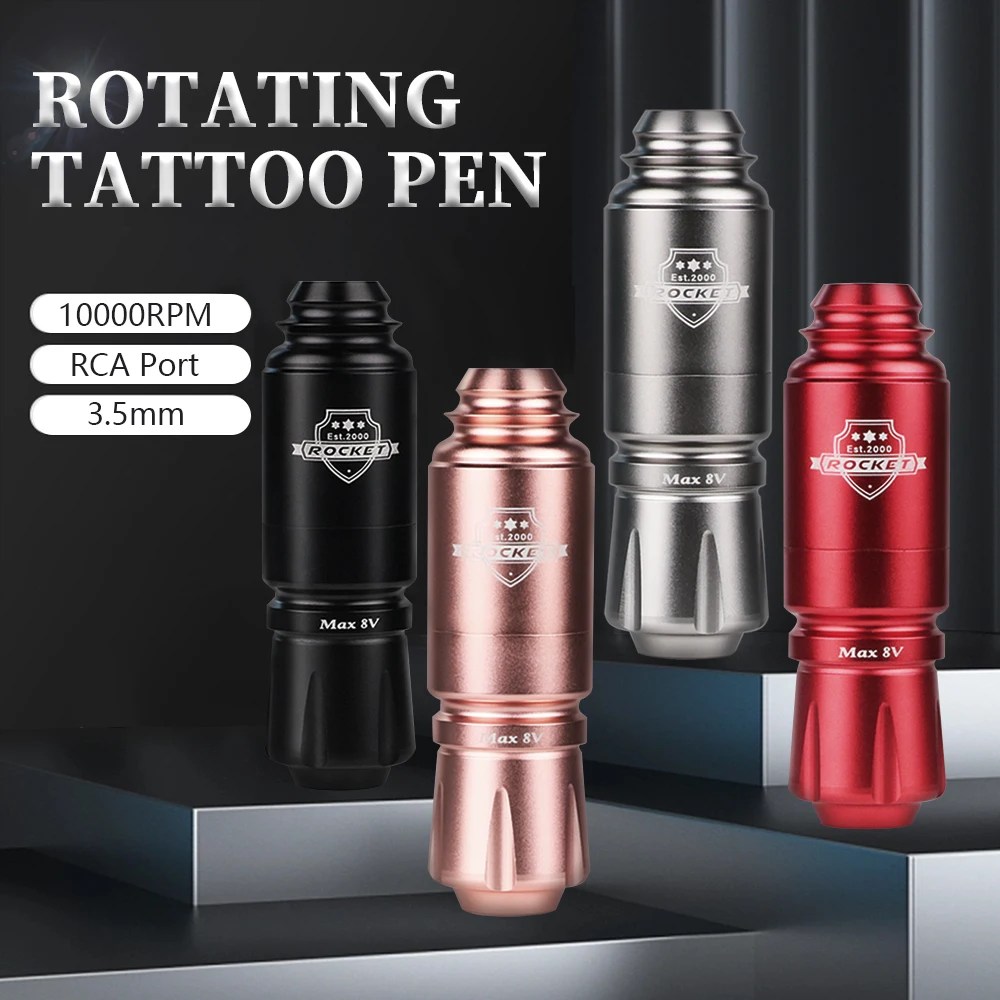 Rocket Mini Tattoo Pen Rotary Gun Motor Machine For RCA Socket Tattoo Battery Power For Permanent Makeup Supplies tattoo supplies tattoo kit tattoo pen tattoo motor