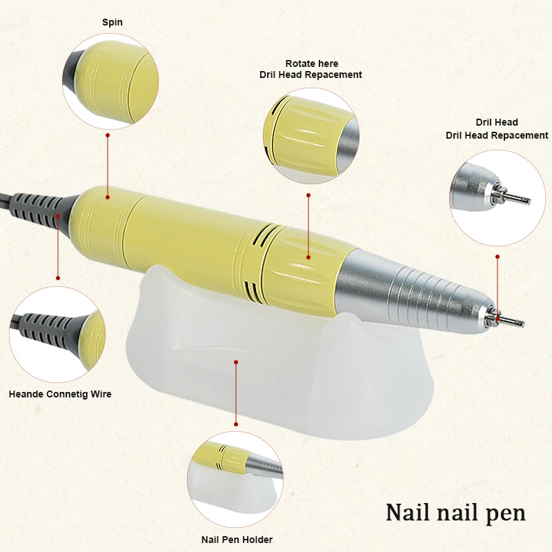 40000/20000 RPM unghii electrice burghiu aparat manichiură aparat pentru manichiură pedichiură unghii pilă instrumente burghiu biți kituri de instrumente_voghion.com
