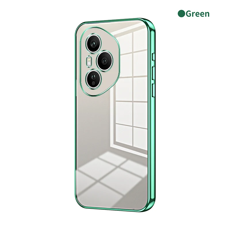 Transparent Electroplating Silicone TPU Shockproof Case - Fashionable Protective Back Cover
