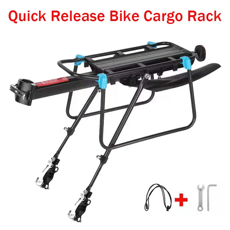 Quick Release Adjustable Bike Bicycle Cargo Rack Bike Rear Rack MTB ...