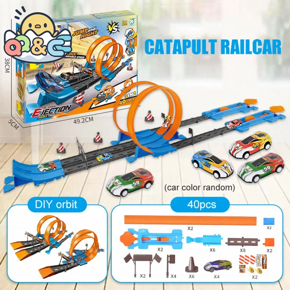 Metal Racing Car Model Track Kit for Kids