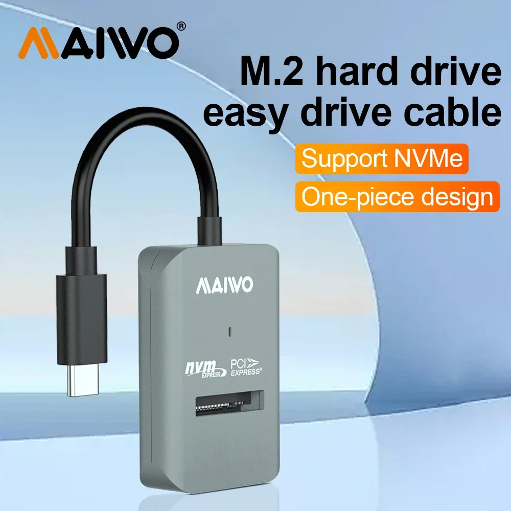 MAIWO NVME SSD Enclosure 10Gbps PCIe SSD Box for