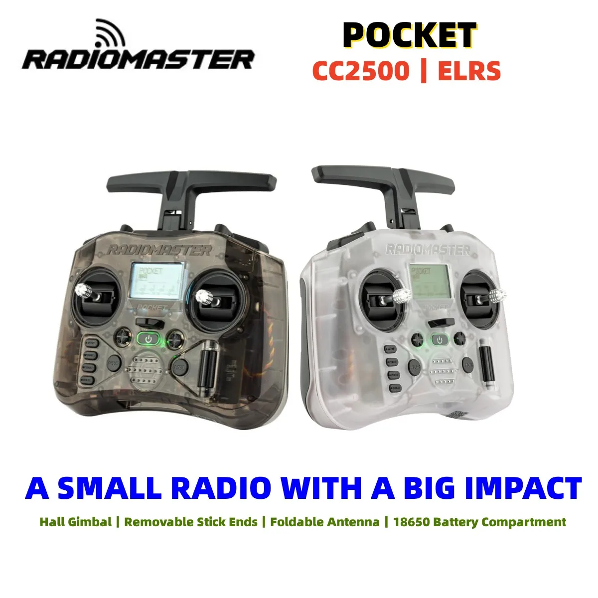 Radiocommande ELRS/CC2500 M2 pour Drone RC - Lot 1 ou 2