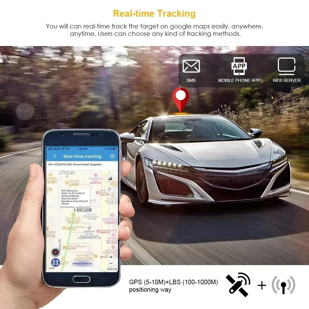 Car Waterproof GPS Tracker LK209C 10000mah 20000mAh Battery RealTime Tracking Vehicle Locator Magnet 240 Day LK209b Free App gps tracker car tracker