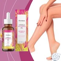 OceAura Cyperus Rotundus huile pour épilation doux lisse soins de la peau hydratation profonde Anti inhibition de la croissance des cheveux après rasage huile 1