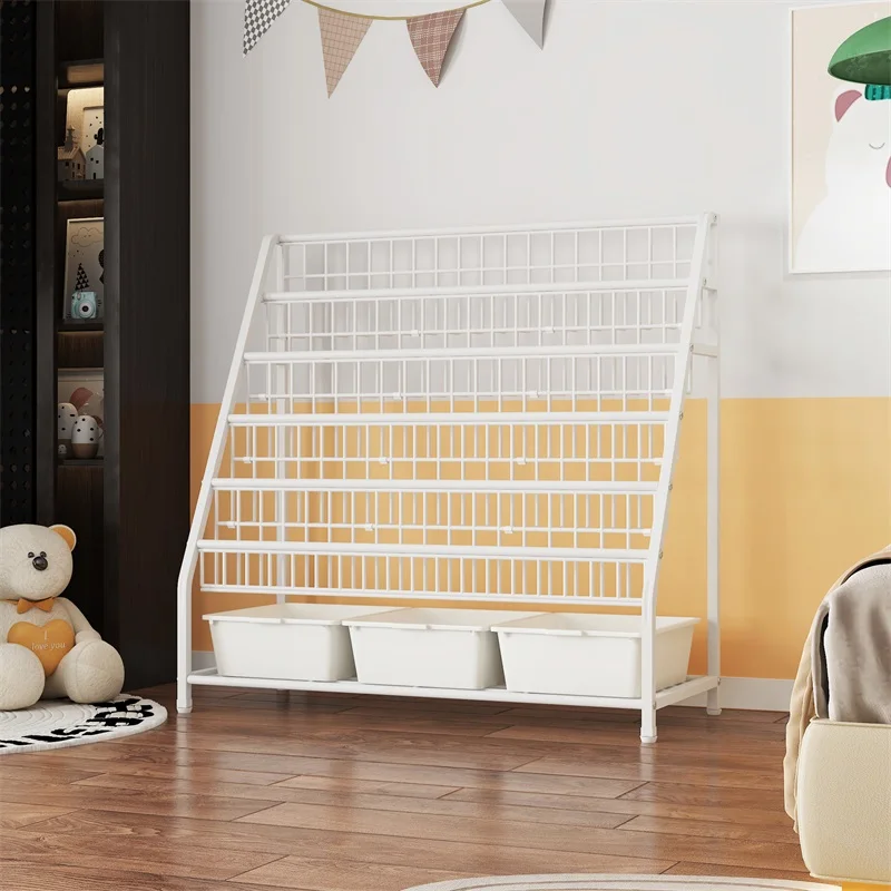 Floor standing storage rack, reading area picture book rack, multi-layer toy storage rack