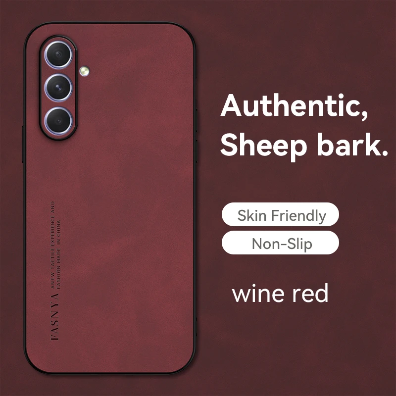 Luxurious Sheepskin Soft Leather Phone Cover