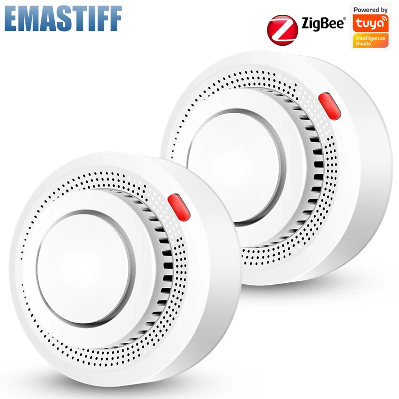 eMastiff ZigBee Smoke Detector Tuya Smart Home Security Protection