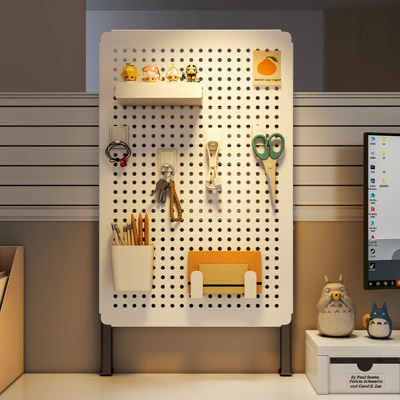 Storage Rack Cube Storage Organizers Table Top Vertical Cavity Board Desktop Hole Board Student Desk Shelving Office Computer Desk Organizer DIY