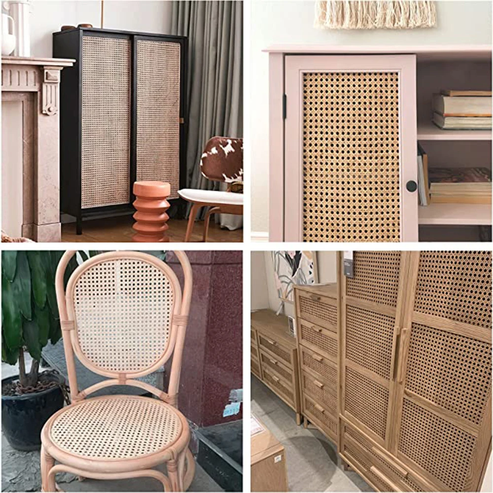 Furniture Caning Mesh Lawn Chair Webbing Plastic Rattan Woven Open