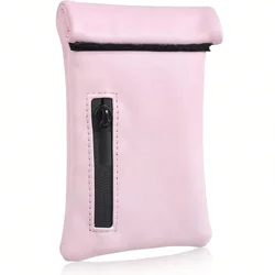 PU Leather Portable Storage Pouch (Pink)
