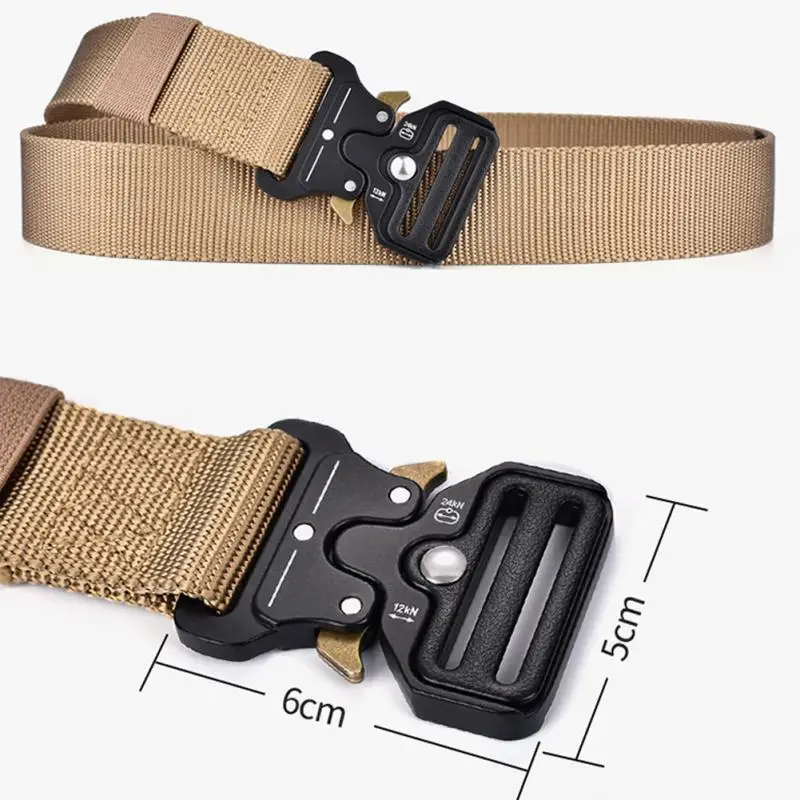 

Tactical Army Belt Men Outdoor Hunting Metal Tactical Belts Multi-function Alloy Buckle High Quality Marine Corps Canvas belt