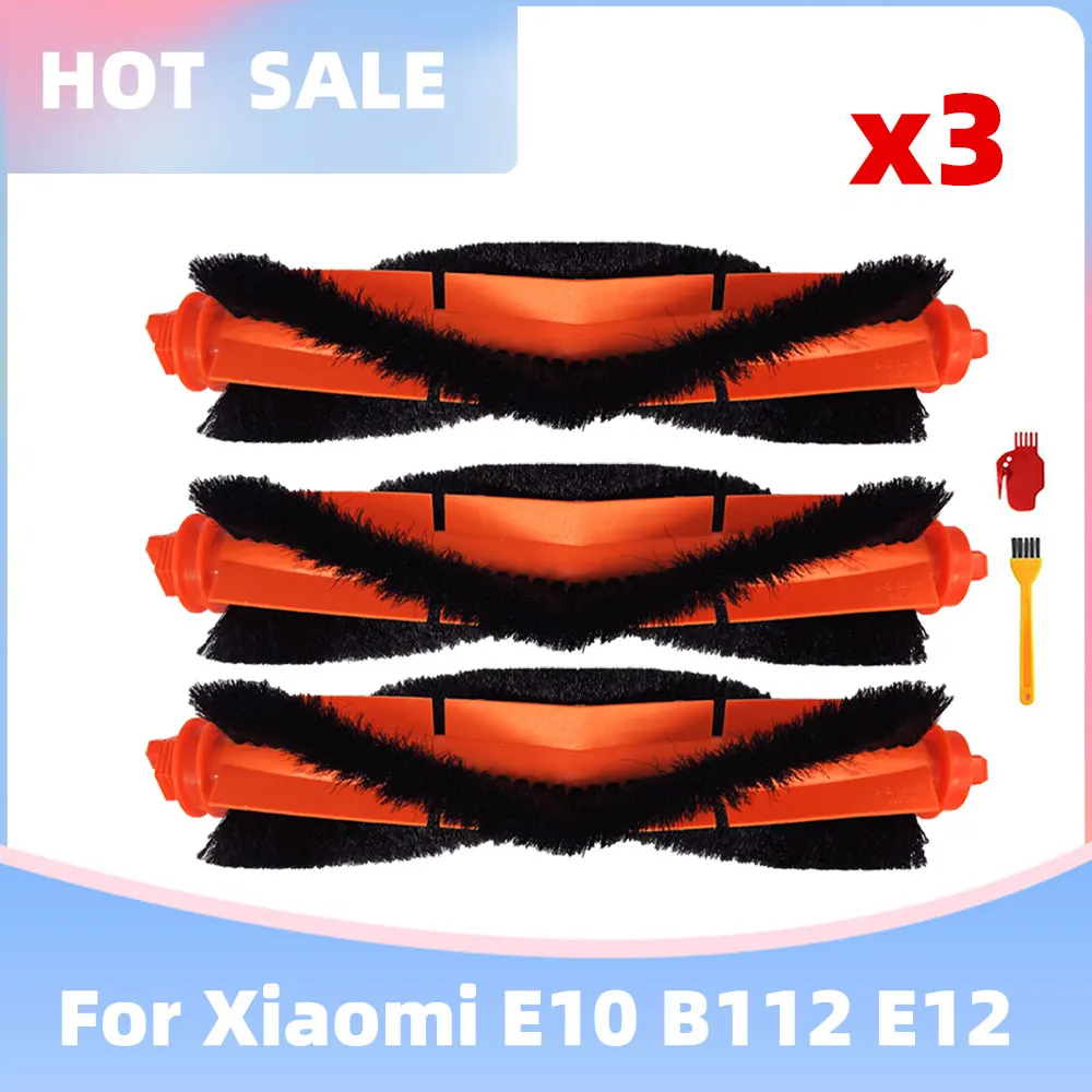 Escova de Substituição para Xiaomi Robotic Vacuum Main Roller Compatível E10 B112 E12 Acessórios