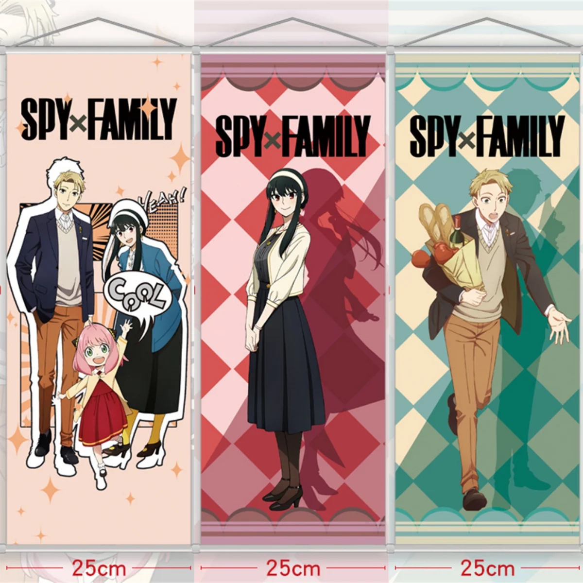 Anime Spy Family Yor Forger Scroll Canvas Wall Hanging Painting Home Decor Anime Poster Wall Art Room Decoration 70x25 home deocr calendar hanging decoration family birthday calendar with tags hanging birthday calendar birthday wall calendar