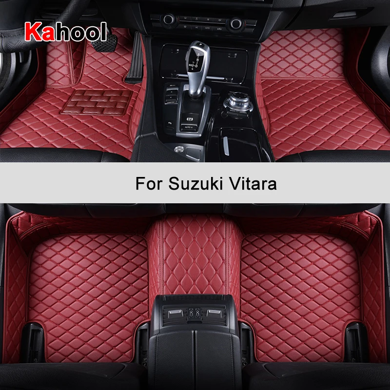 

KAHOOL Custom Car Floor Mats For Suzuki Vitara Auto Accessories Foot Carpet