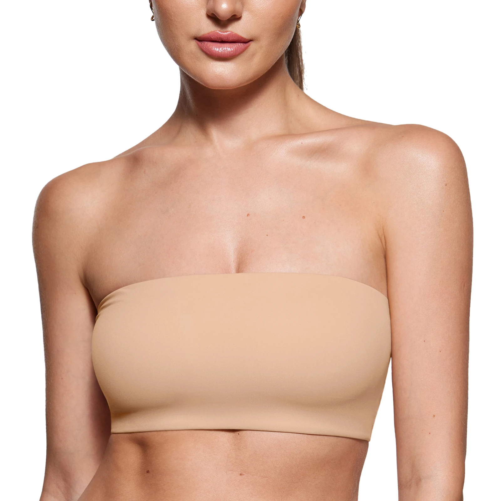 Women's Bandeau Bra Strapless Bralette Tube Top Seamless Wireless Comfortable Stretchy Non Padded Bras Tops