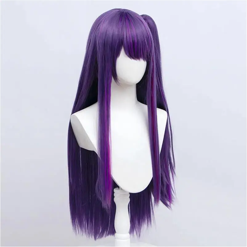 anime short fluffy layered cosplay costume wig red purple ombre wigs for women no game no life sora synthetic hair wig cap Purple Cosplay Wig for OSHI NO KO Anime Ai Hoshino Purple Cosplay Wig