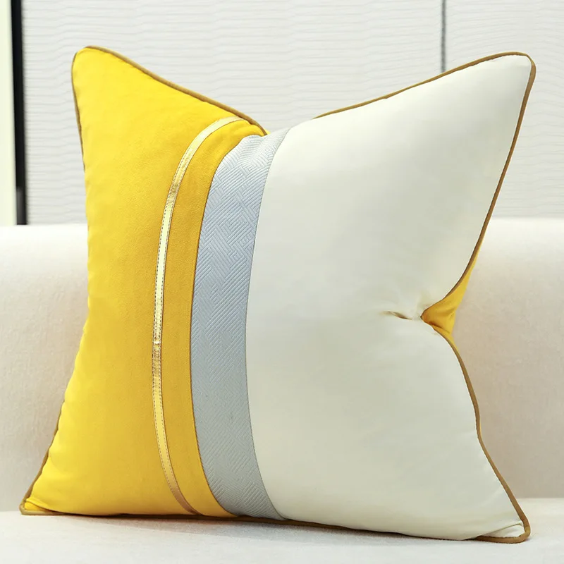 LuxuryVelvetSatinCushionCoverDecorativePillowCoverforSofa