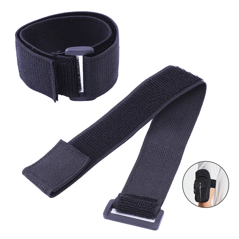 5Pcs Retractable Nylon Elastic Buckle Strap Black Hook Loop Fastener Tape For Luggage Cable Ties Hand Foot Waist Game Fixing