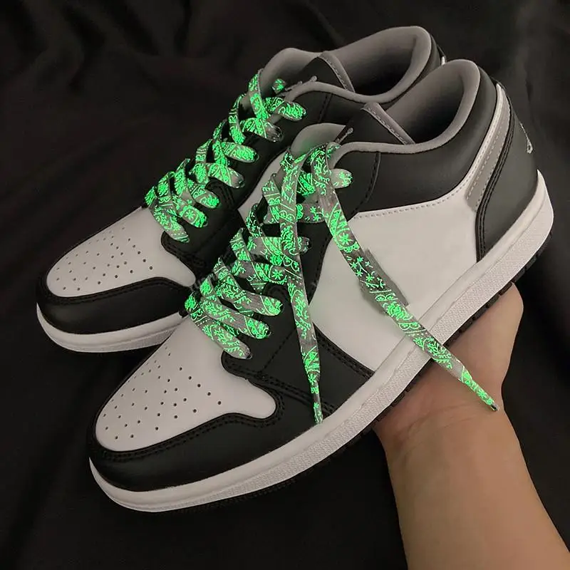 Luminous Shoe Laces Quality Fluorescent Shoelaces For Sneakers Flat Laces Night Glow Shoelace Shoes Strings 120/140/160CM 1Pair