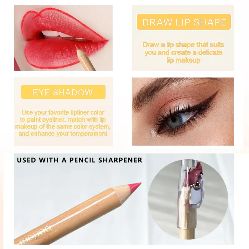 12 lipstick pens, nude pink lipstick pens, waterproof, durable, matte, three-dimensional lipstick, moisturizing lipliner makeup 5
