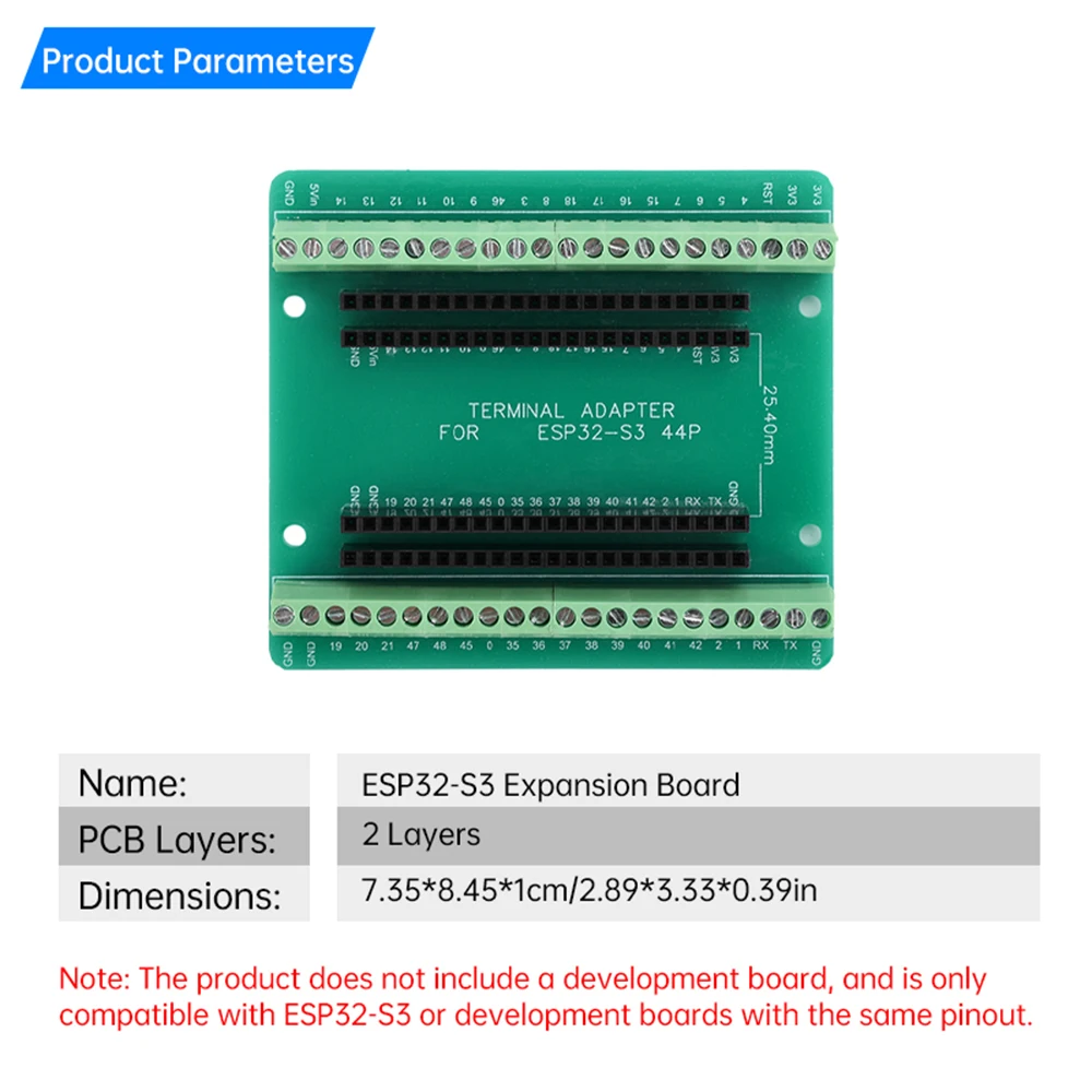 ESP32-S3 GPIO 확장 보드 모듈 개발 보드, 44 핀, N8R2, N16R8 에 적합