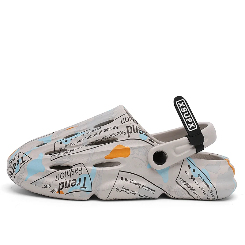 Slippers Beach Hollow Hole Man Platform Sandals Summer Men Casual Shoes Brand EVA Slides Outdoor Flip-Flops_voghion.com