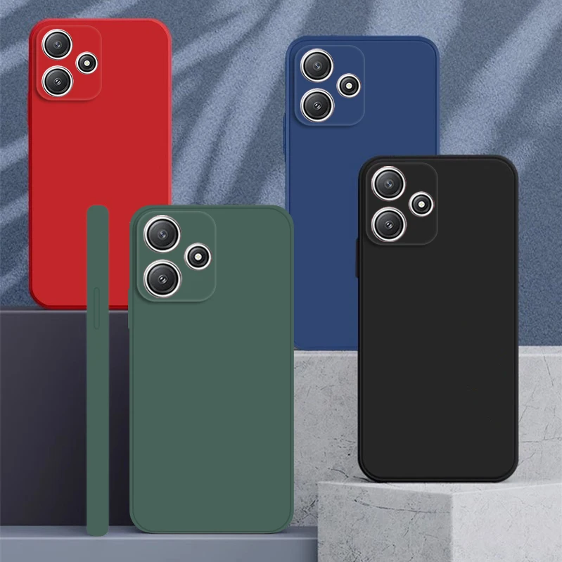 Adequado para xiaomi poco m6 pro caso de telefone poco m6 pro f5 x5 m5 capa de silicone líquido macio pára-choques proteção caso do telefone_voghion.com