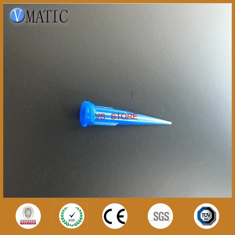 100Pcs Blue 22G TT Plastic Glue Dispenser Needle Tips