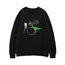 

Bobrossiraptor Pullover Bob Ross Happy Little Tree Happy Meteor Meteor Dinosaur Volcano Funny T Rex Velociraptor Raptor Clothes